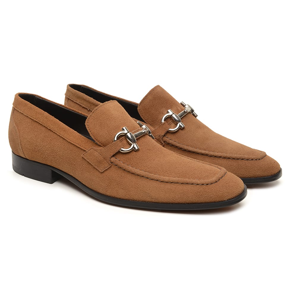 Mocassim Argentino Ferragamo Caramelo