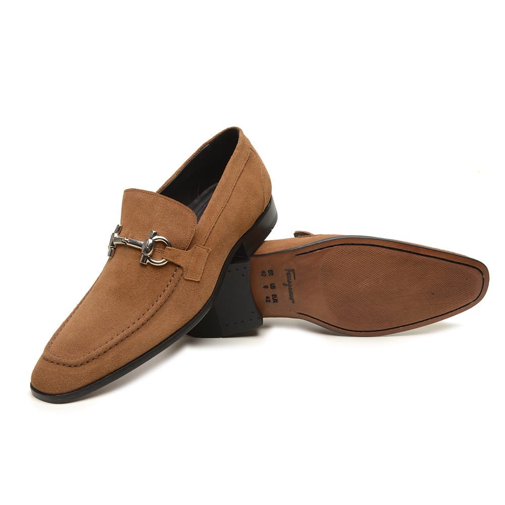 Mocassim Argentino Ferragamo Caramelo