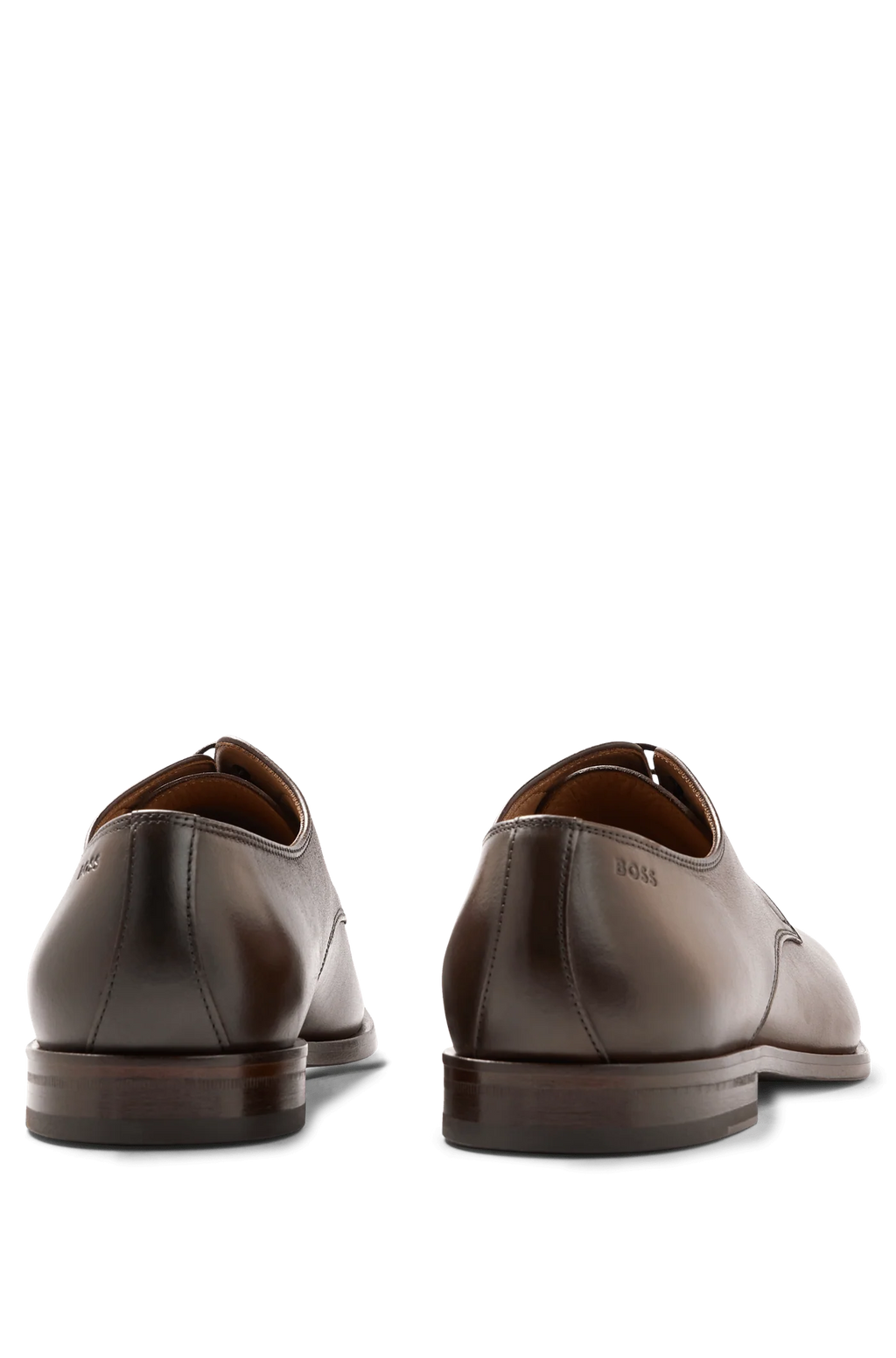 Sapato Social Derby Boss Café em Couro