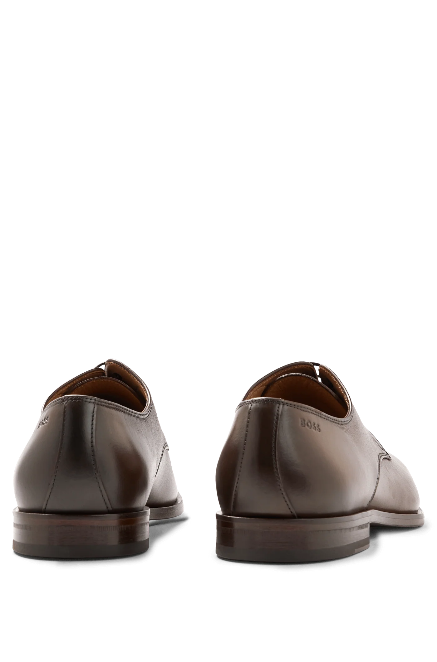 Sapato Social Derby Boss Café em Couro