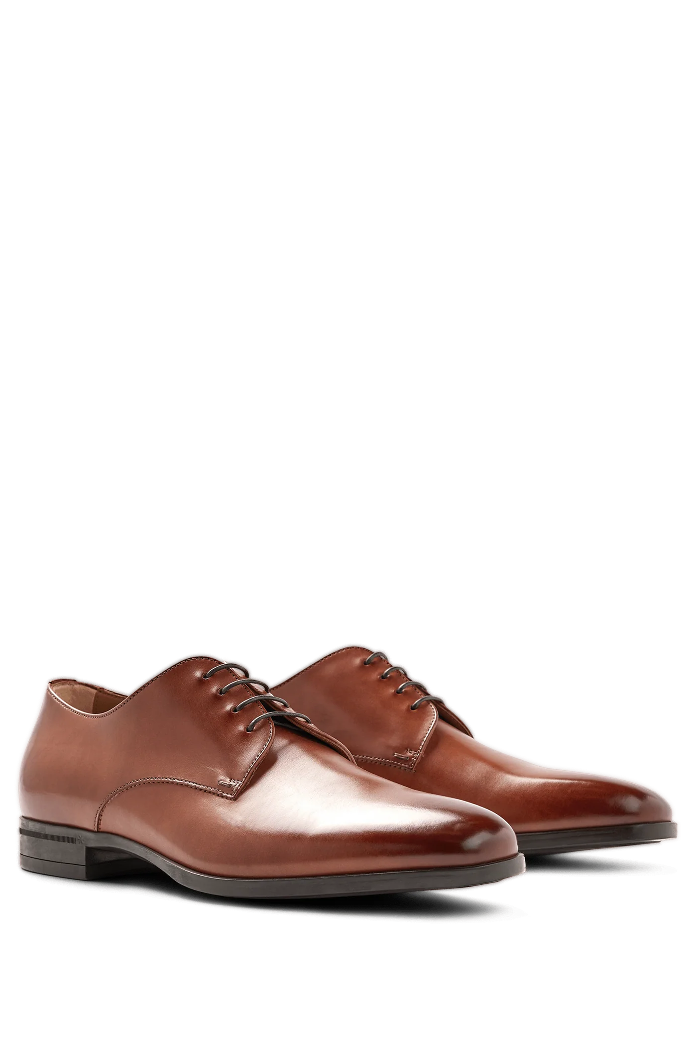 Sapato Social Derby Boss Caramelo em Couro