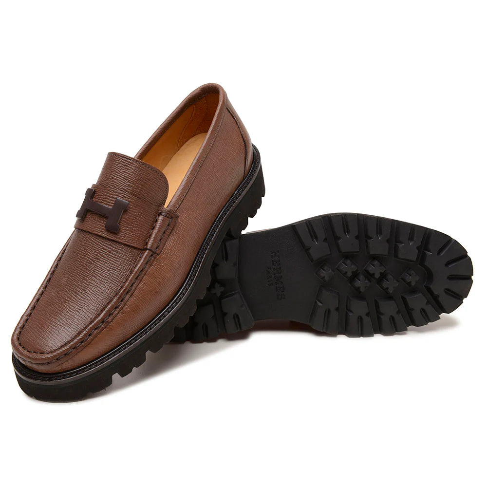 Mocassim Hermès Grégoire Café Lançamento