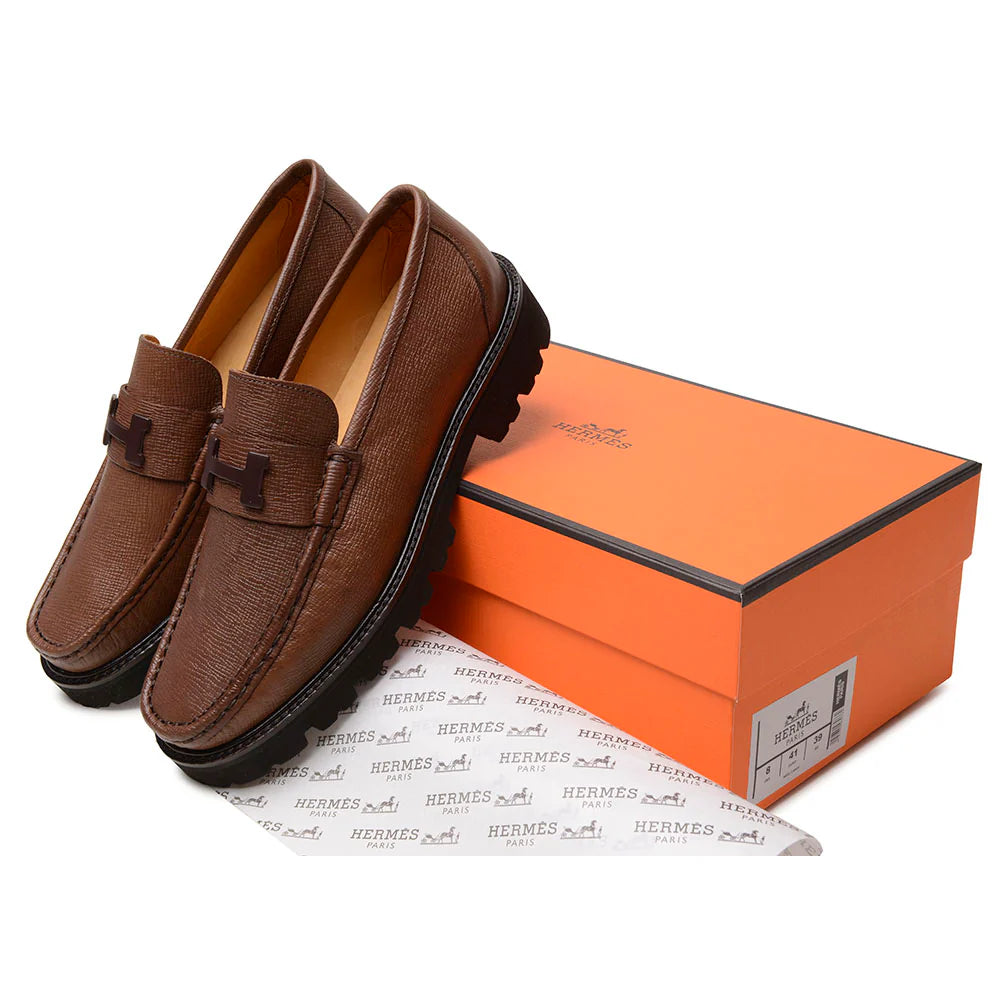 Mocassim Hermès Grégoire Café Lançamento