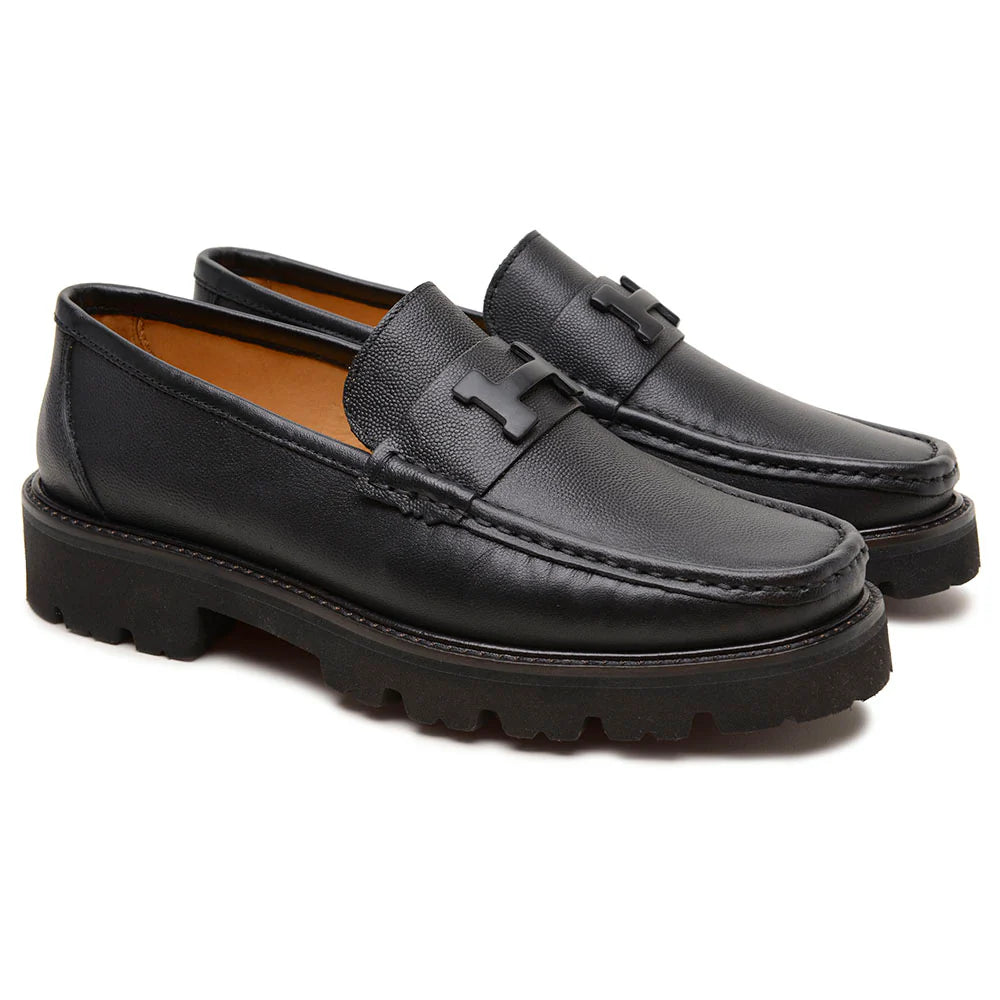 Mocassim Hermès Grégoire Preto Lançamento