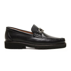 Mocassim Ferragamo David em Couro