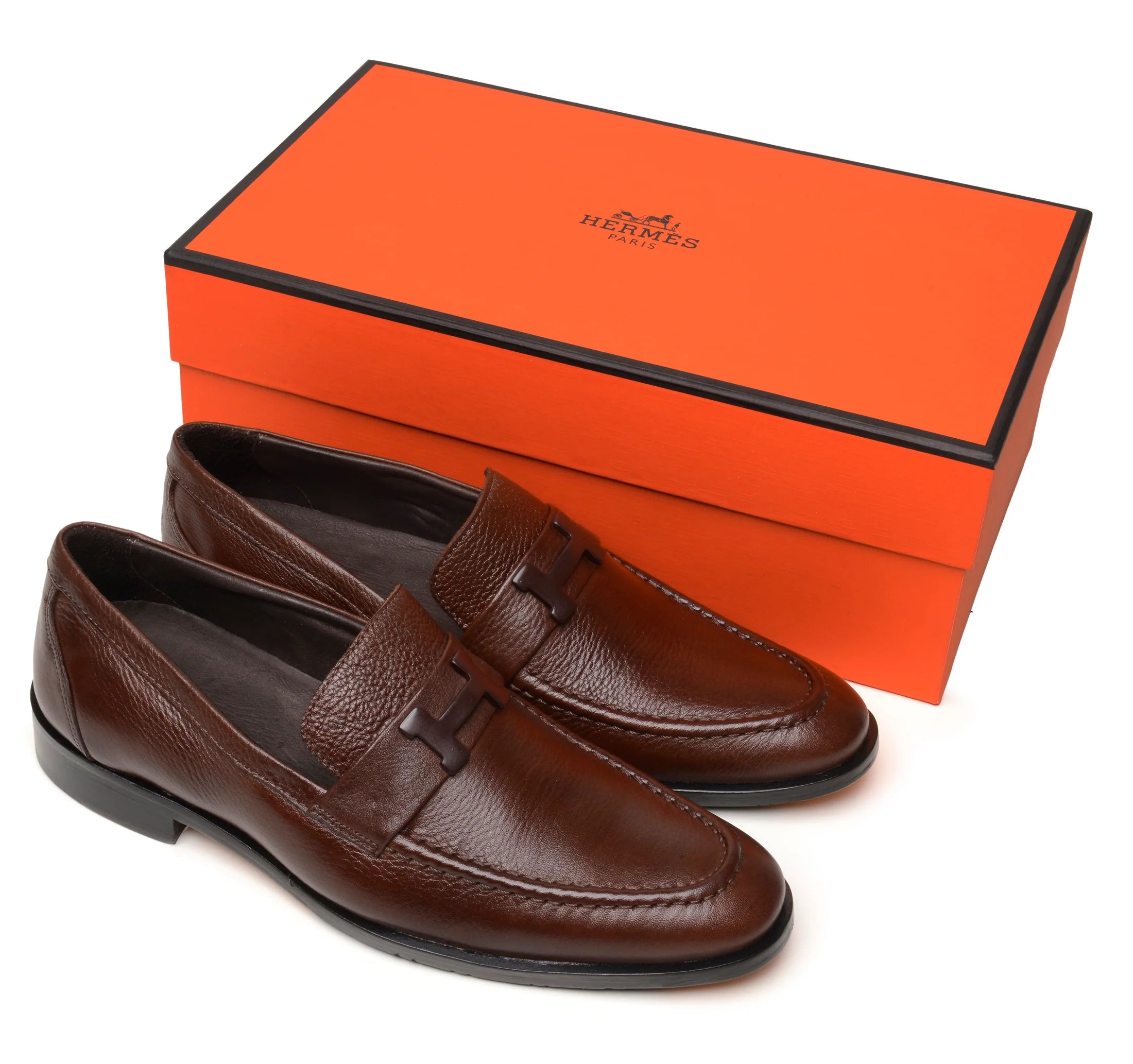 Mocassim Hermès Paris Café