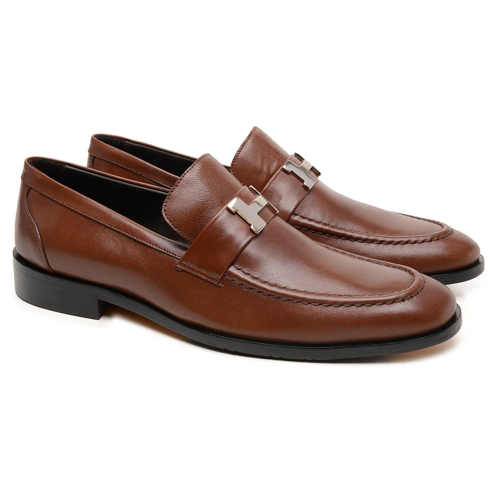 Mocassim Hermès Paris Caramelo