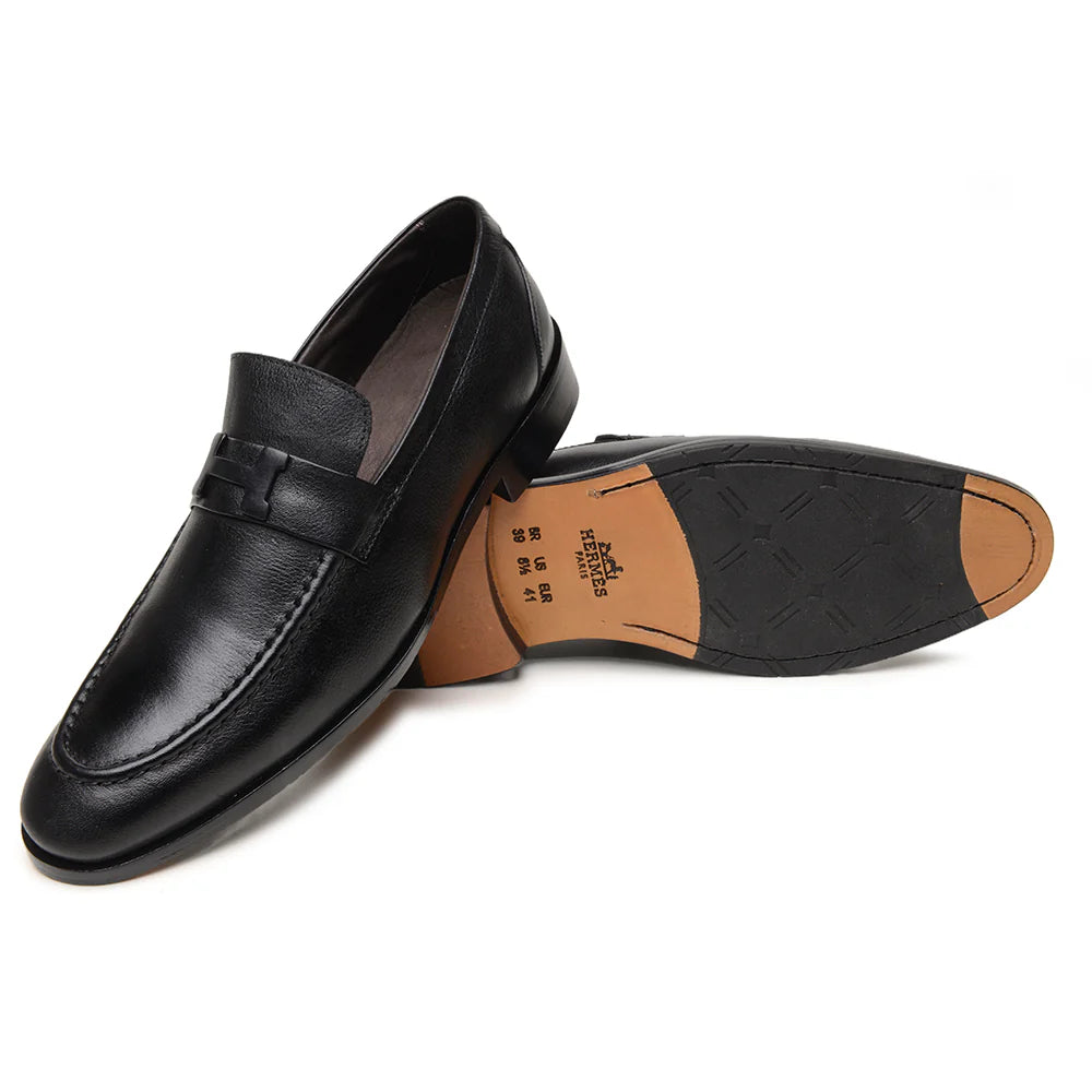 Mocassim Hermès Paris Preto