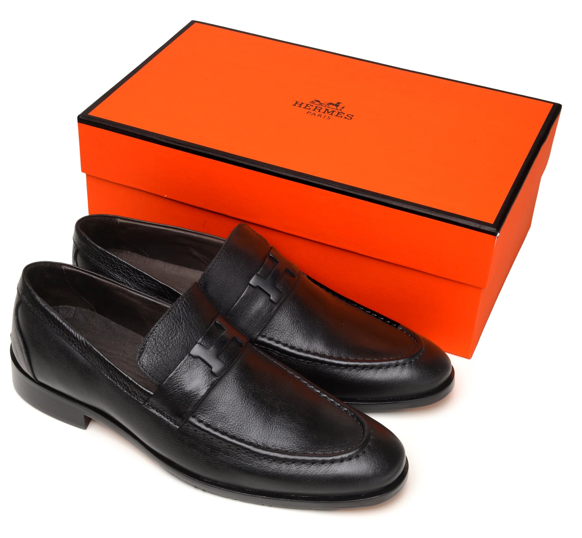 Mocassim Hermès Paris Preto